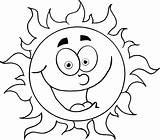 Coloring Pages Sunscreen Getdrawings Sun sketch template