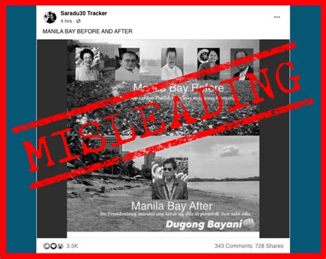 Vera Files Fact Check Photo Falsely Described Yet Again As Manila Bay Before Duterte
