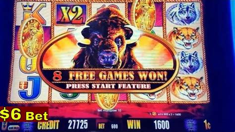 Buffalo Gold Slot Machine Max Bet Bonus Big Win Line Hits Live