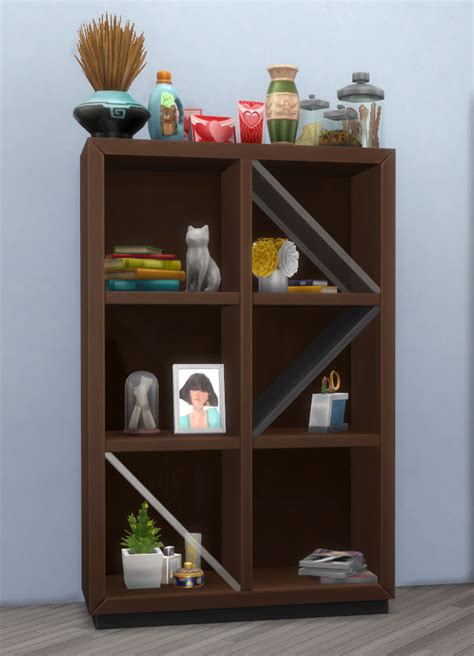 Pin By Megan Sayers On Ts4 Buildbuy Cc Sims 4 Living Room Bookcase