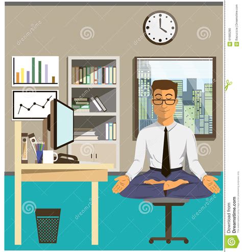 Illustration Of The Concept Of Relax And Work Balance