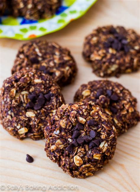 Allow cookies to cool completely before removing from the cookie sheet. Skinny Chocolate Peanut Butter No Bake Cookies - Sallys ...