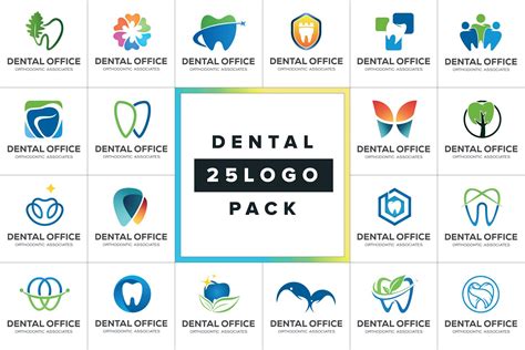 Dental Clinic Logo Pack Collection Branding And Logo Templates