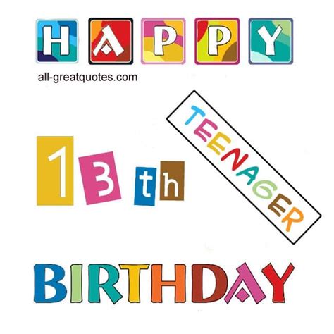 What are some birthday messages for a granddaughter? Happy 13th Birthday - Free Cards
