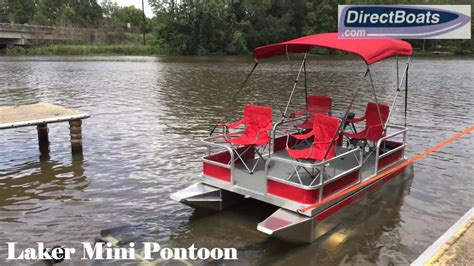 Laker 610 Mini Pontoon Boat Youtube