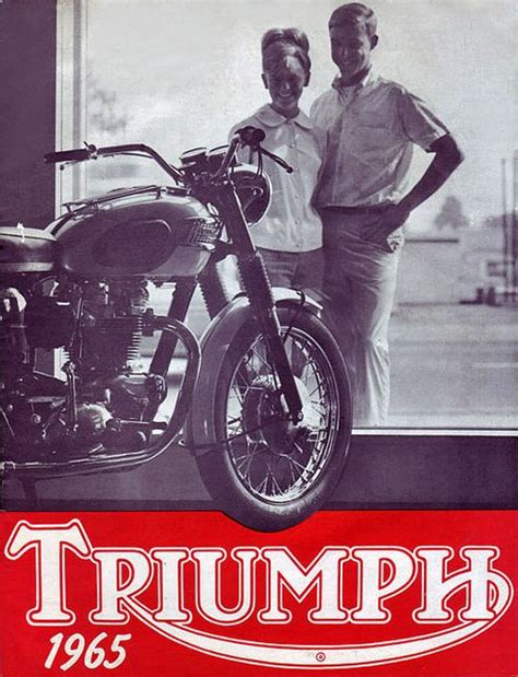 1965 Triumph Triumph Motorcycles Vintage Motorcycle Posters Vintage