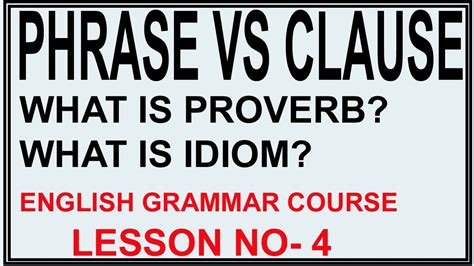 The literal meaning of an idiom usually doesn't make sense, and idioms can be almost impossible to understand unless you have learned or heard. Phrase and clause with examples| difference between phrase ...