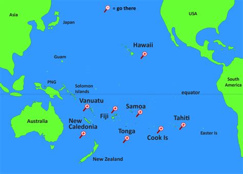 To Visit The South Pacific Pacific Map South Pacific Free Association