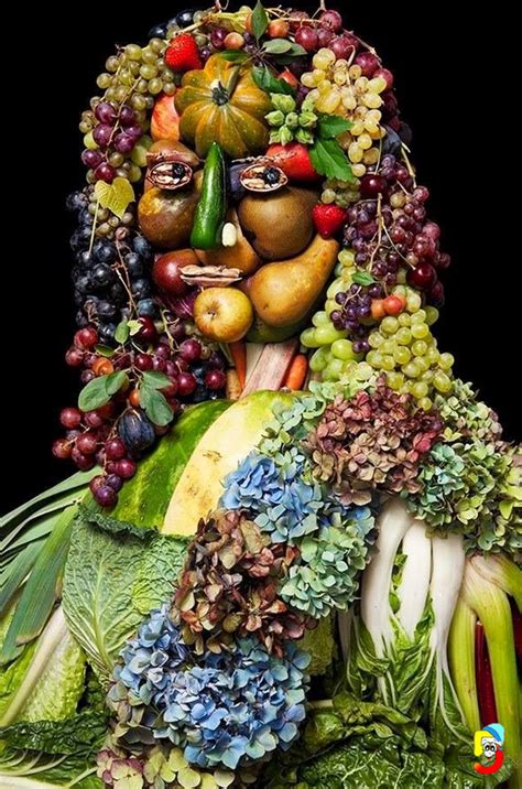 amazing fruits and vegetable faces fruit art food art food artwork