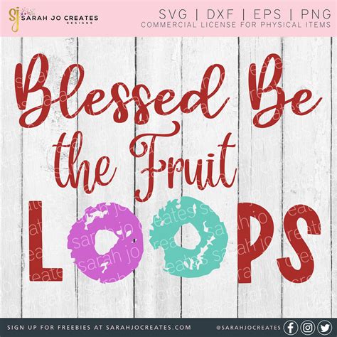 Blessed Be The Fruit Loops Svg Handmaids Tale Svg Etsy