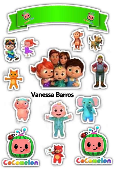 Icon in.svg,.eps,.png and.psd formatshow to edit? Topo de bolo cocomelon | Baby boy 1st birthday party, 1st birthday cake topper, Birthday cake ...