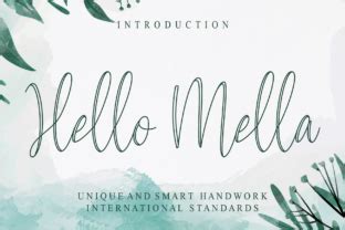 Hello Mella Font By Creativewhitee Creative Fabrica