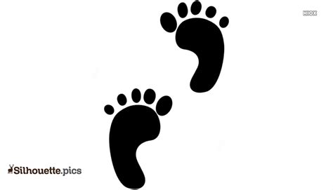 Footsteps Silhouette Vector Clipart Images Pictures