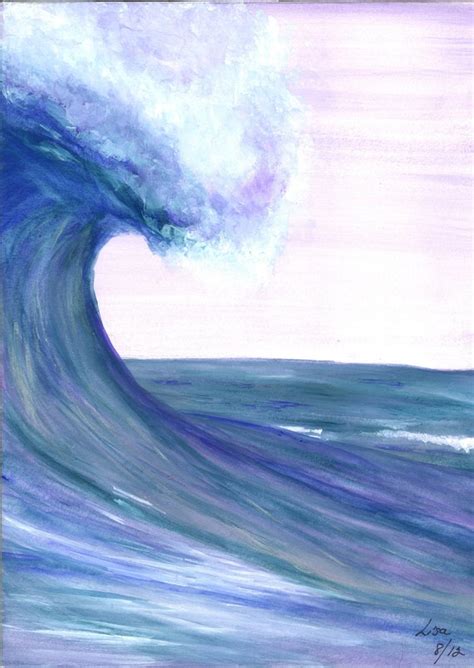Items Similar To ORIGINAL Watercolor Painting OCEAN WAVE 9 X12
