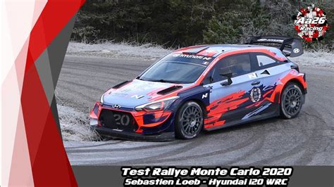 Test Rallye Monte Carlo 2020 Sébastien Loeb Hyundai I20 Wrc Aa26