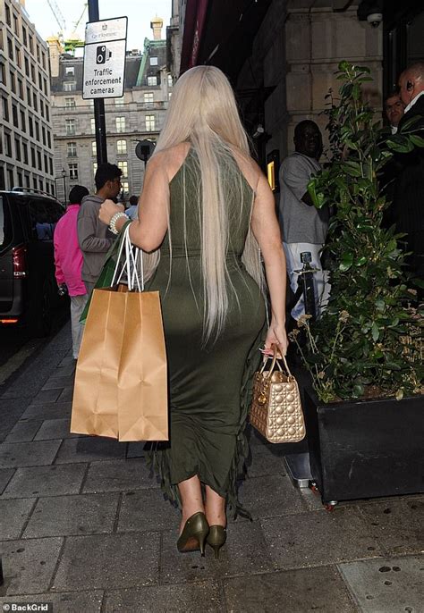 Jessica Alves Shows Off Her Curves In A Skin Tight Khaki Dress After Her Latest Facelift