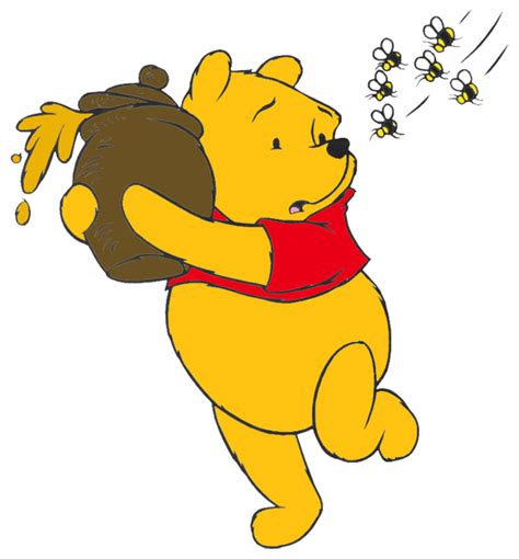 Winnie The Pooh With Honey Clip Art Free Image Download