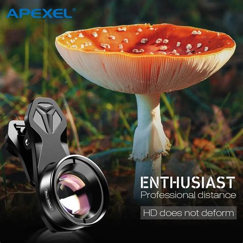 Apexel 4k Hd Optic Camera Phone Lens 100mm Macro Lens 10x Super Macro