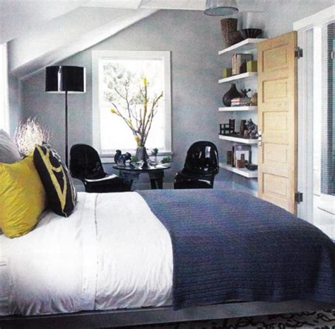 You can add a few gray accents for a. Blue Yellow Gray Bedroom - Contemporary - bedroom