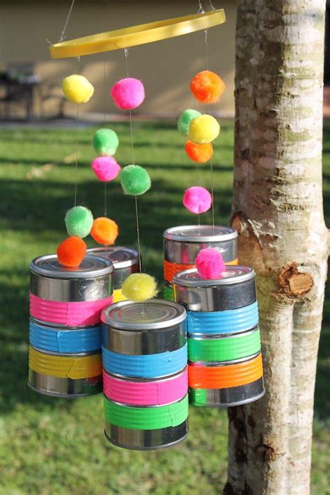 Diy Wind Chimes Made From Recycled Tin Cans Diy Wind Chimes Recycled