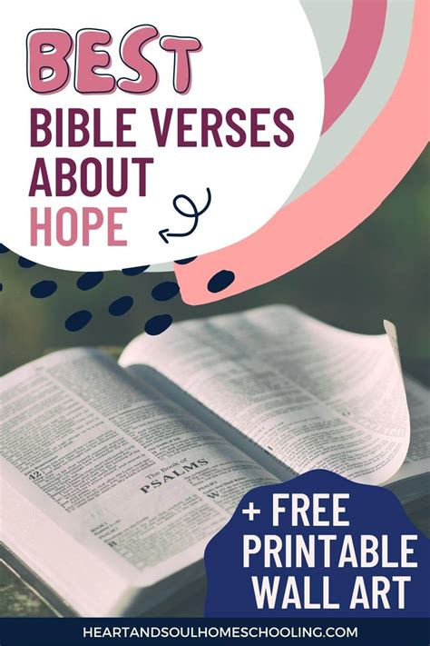 Best Bible Verses About Hope Heart And Soul Homeschooling