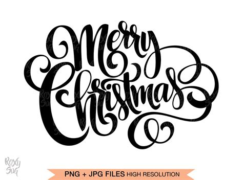 Merry Christmas SVG Files for Cricut Merry Christmas Hand - Etsy