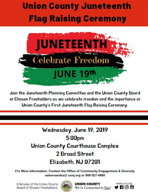 Unconditional love for children, inc. Union County to Hold First Juneteenth Flag Raising ...