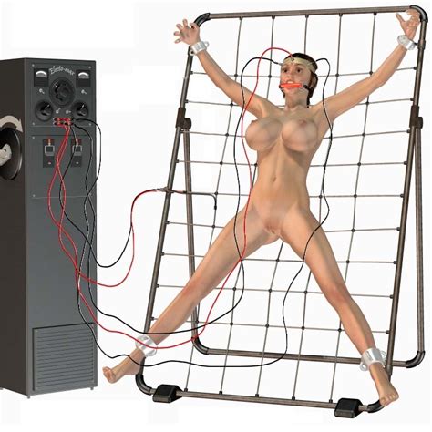 Rule Girl D Bit Gag Electricity Female Female Only Gag Human Lara Croft Nude Solo Steel