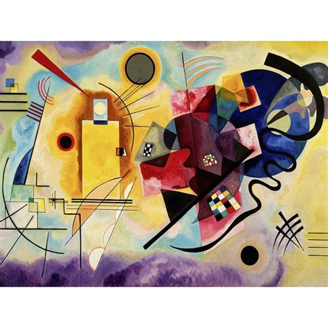 Tableau Sur Toile Wassily Kandinsky Yellow Red And Blue