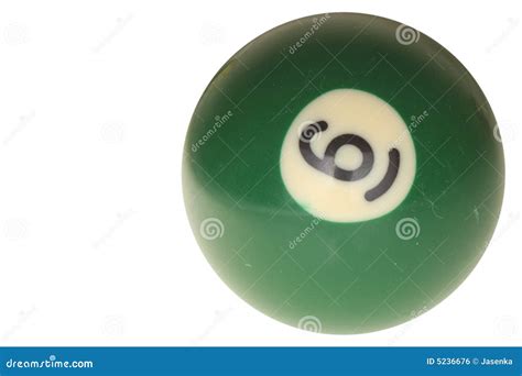 Pool Ball Number Six Royalty Free Stock Image Image 5236676