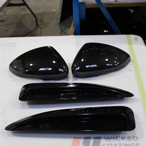Wicked Coatings Car Exterior Elements Coated In Carbon Fibre