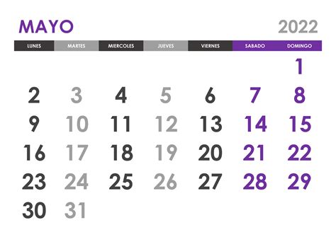 Calendario Mayo 2022 2023 El Calendario Mayo 2022 2023 Para Imprimir