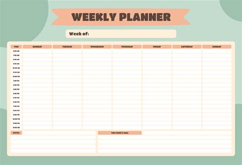 8 Best Images Of Printable Hourly Calendar Template Free Printable