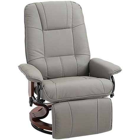 Just recliners marks a step forward in my business, building on everything that was great about leather i pride myself on offering my customers only the best prices for leather and fabric recliner chairs, so much so that if you find the same recliner chair for less i. HomCom Faux Leather Adjustable Manual Swivel Base Recliner ...