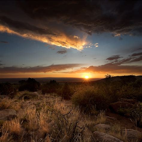 New Mexico Desert Sunset Outskirts Of Albuquerque Matt Tilghman