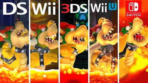 Evolution Of Bowser Falling In Lava YouTube