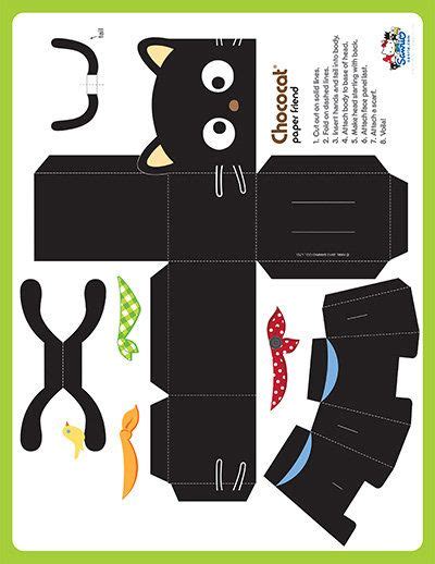 Chococat Our Characters Sanrio Paper Toys Template Paper Doll