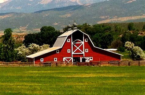Big Red Barn In Paonia Colorado Paonia Colorado Big Red Barn Red