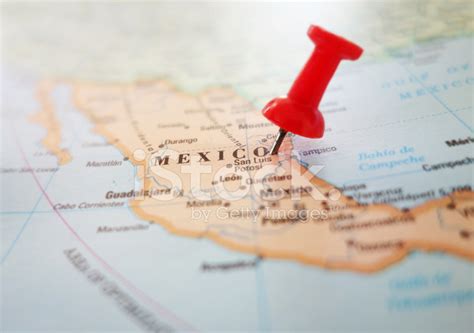 Mexico Map Pin Stock Photos