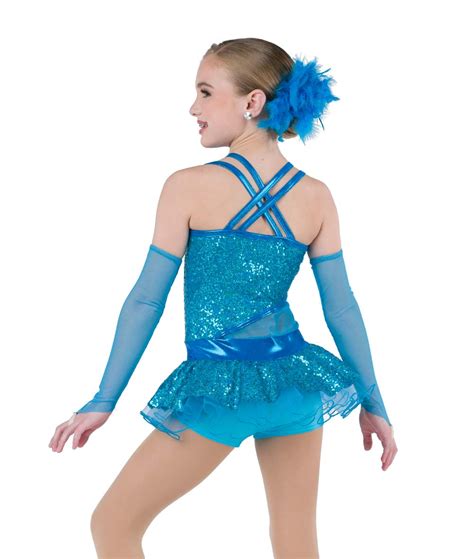 Sequin Neon Skirted Tween Dance Costume A Wish Come True