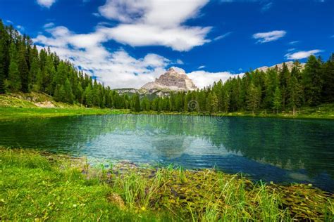 View To Lago Antorno Tre Cime Di Lavaredo Dolomites Stock Photos Free