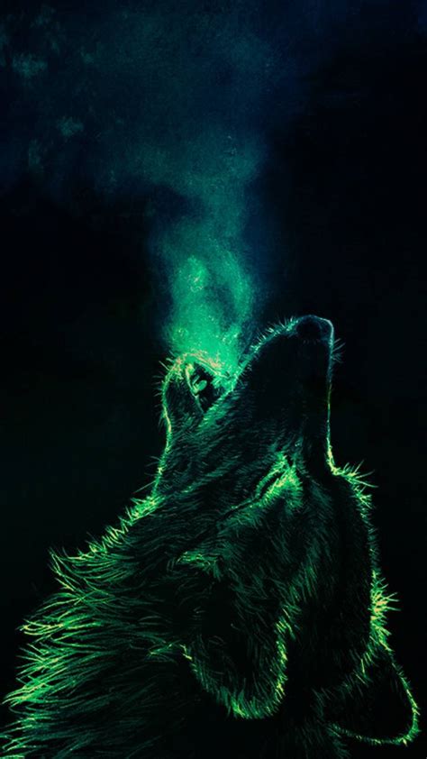 Cool Green Wolf Wallpapers Top Free Cool Green Wolf Backgrounds