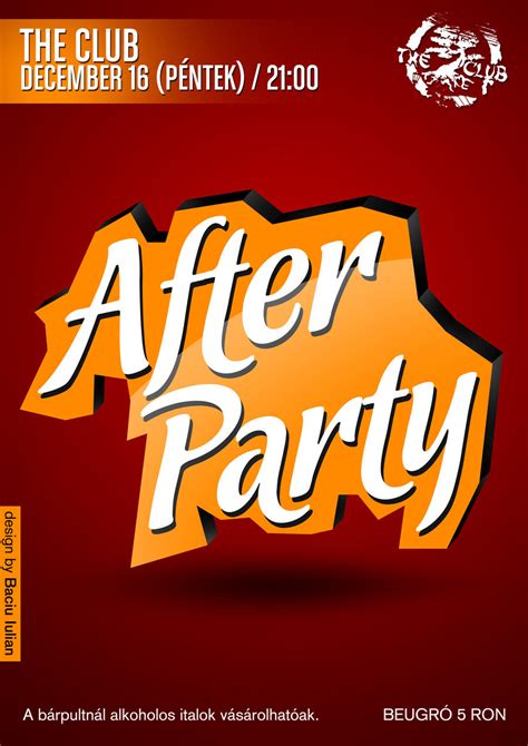 After Party Flyer By Iulian95 On Deviantart