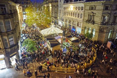 Manchester Christmas Markets And Lights Pictured St Annes Square