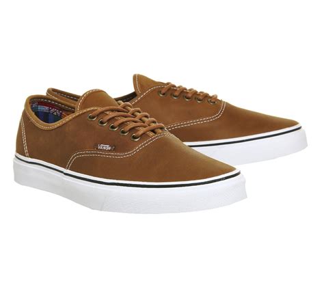 Vans Authentic Leather In Brown For Men Lyst