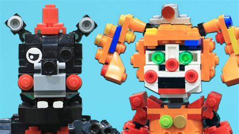 Lego Fnaf 6 Animatronics Lefty Scrap Baby Molten Freddy And More