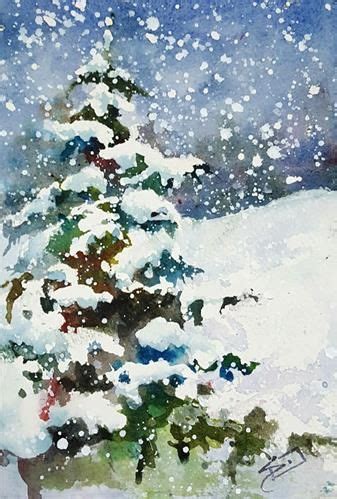 Daily Paintworks Its Snowing Original Fine Art For Sale Sue