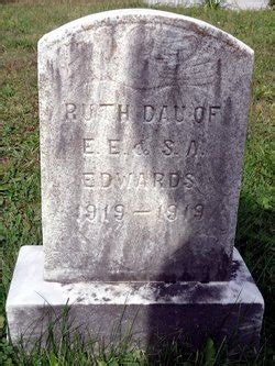 Ruth Edwards 1919 1919 Find A Grave Memorial