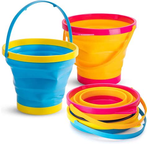 Foldable Bucket 2pcs Foldable Pail Bucket Collapsible Buckets And Mesh