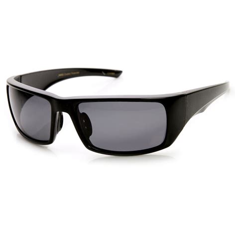 Mens Polarized Action Sports Wrap Around Sunglasses 9349 Sunglasses